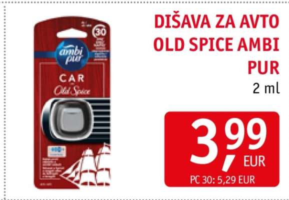 DIŠAVA ZA AVTO OLD SPICE AMBI PUR