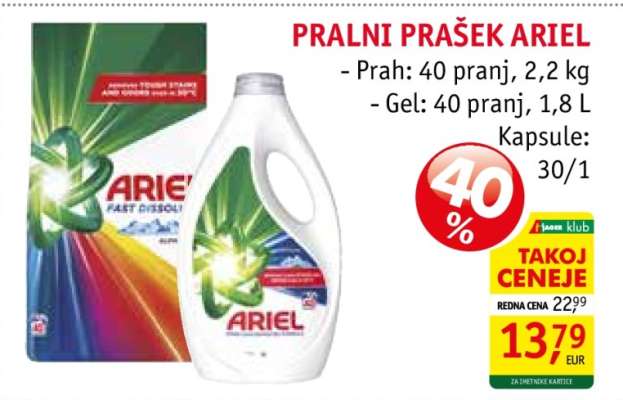 PRALNI PRAŠEK ARIEL
