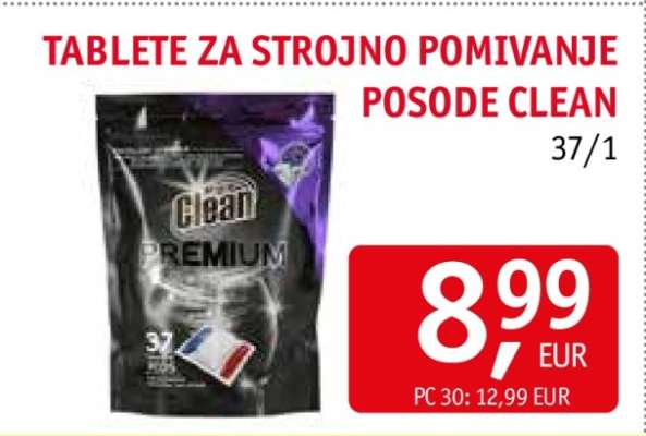 Tablete za strojno pomivanje posode Clean