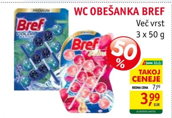 WC OBEŠANKA BREF