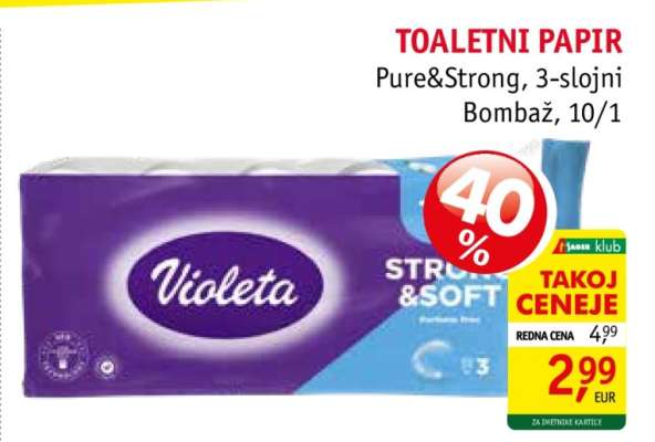 TOALETNI PAPIR Pure&Strong