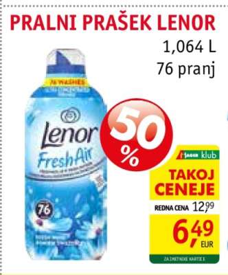 Pralni prašek Lenor
