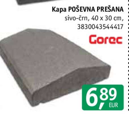Kapa POŠEVNA PREŠANA
