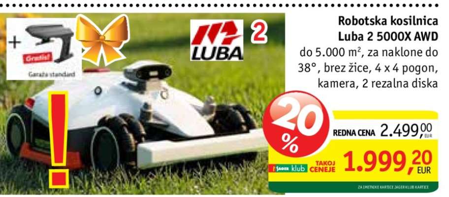 Robotska kosilnica Luba 2 5000X AWD