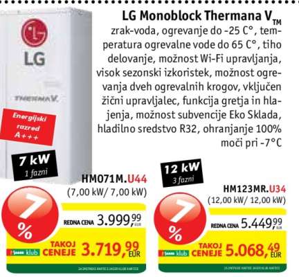 LG Monoblock Thermana V 7 kW