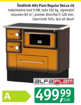 Štedilnik Alfa Plam Regular DeLux 46