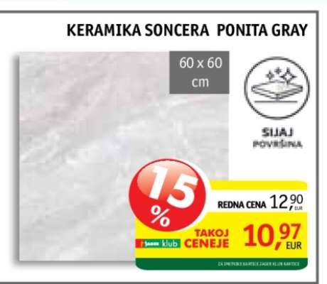 KERAMIKA SONCERA PONITA GRAY