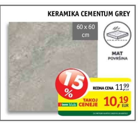 Keramika Cementum Grey