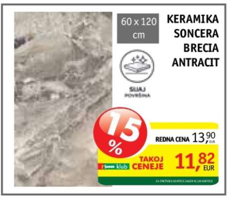 Keramika Soncera Brecia Antracit