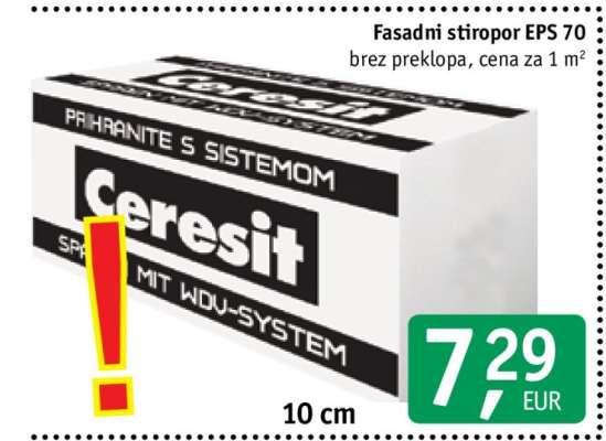 Fasadni stiropor EPS 70