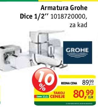 Armatura Grohe Dice 1/2”