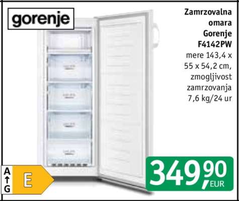 Zamrzovalna omara Gorenje F4142PW