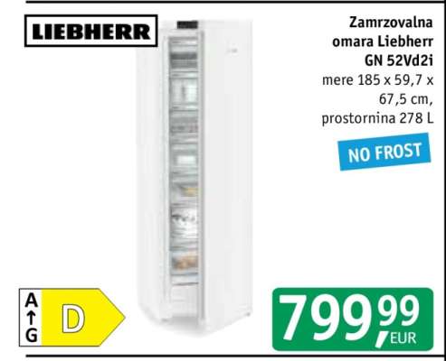 Zamrzovalna omara Liebherr GN 52Vd2i