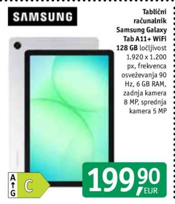 Tablični računalnik Samsung Galaxy Tab A11+ WiFi