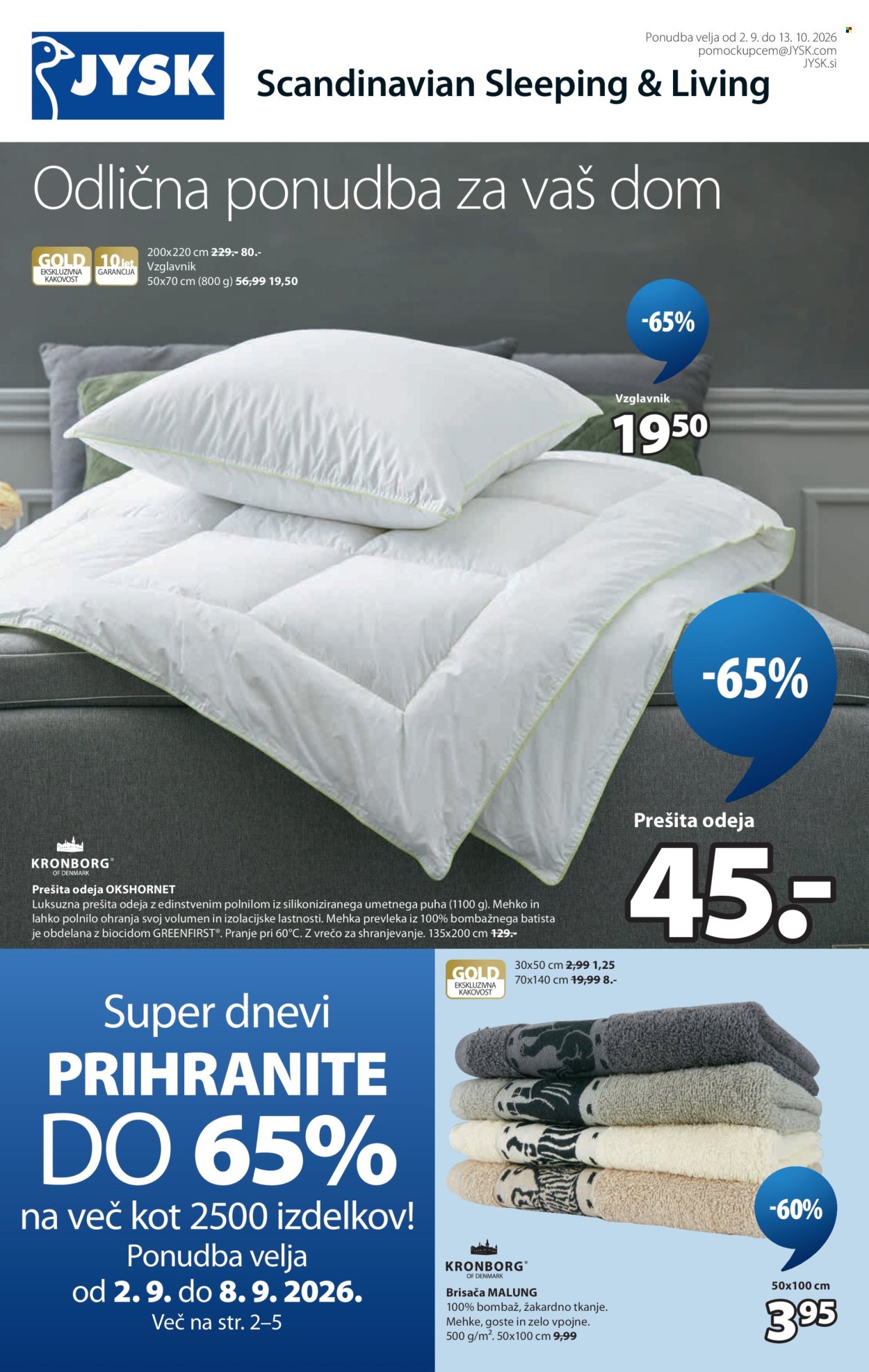 JYSK katalog - 02.09.2026 - 13.10.2026. Stran 2