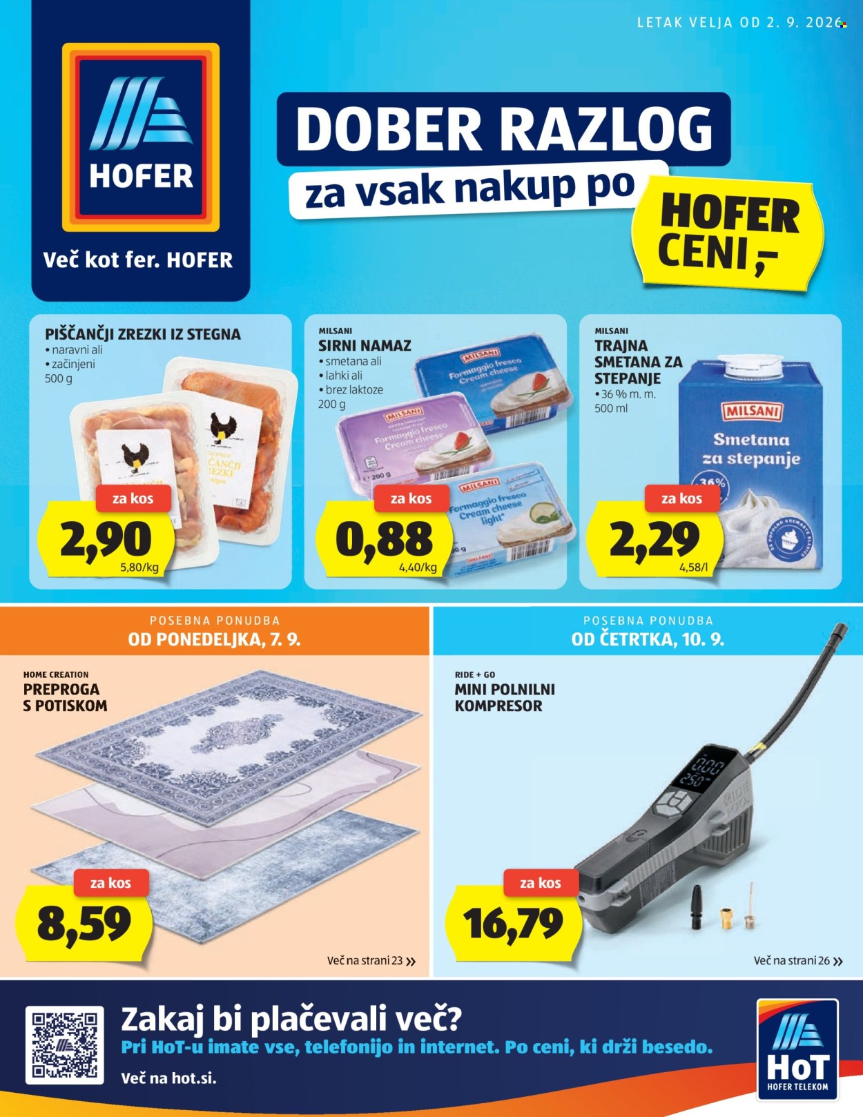 Hofer katalog - 02.09.2026 - 10.09.2026. Stran 1