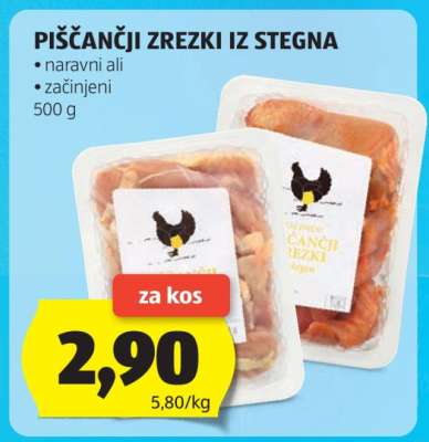 PIŠČANČJI ZREZKI IZ STEGNA
