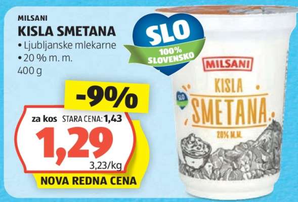 Milsani Kisla Smetana