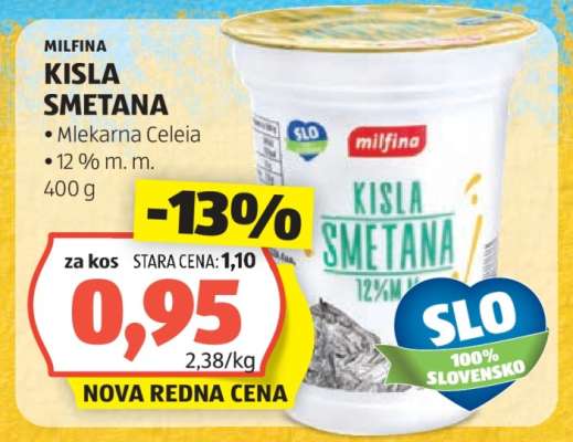 MILFINA KISLA SMETANA