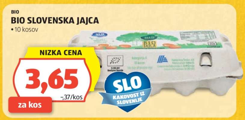 BIO SLOVENSKA JAJCA