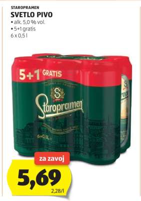 Staropramen Světlé Pivo