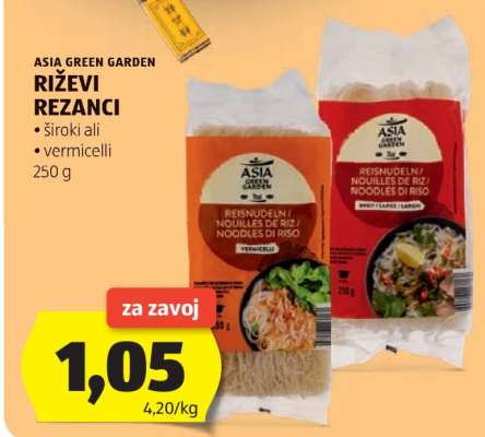 Asia Green Garden Riževi Rezanci