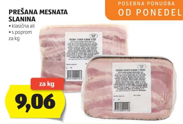 PREŠANA MESNATA SLANINA