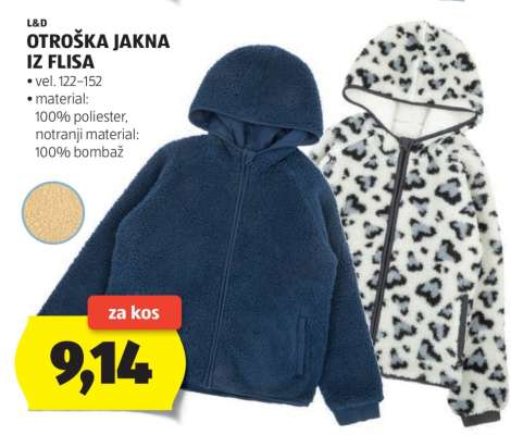 Otroška jakna iz flisa