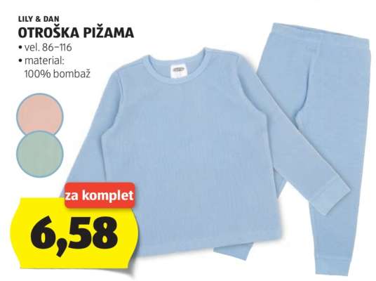 LILY & DAN Otroška Pižama