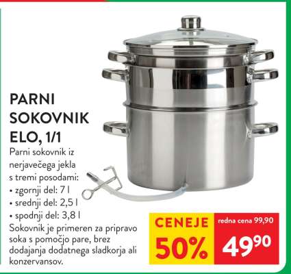 Parni sokovnik ELO, 1/1