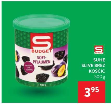 SUHE SLIVE BREZ KOŠČIC