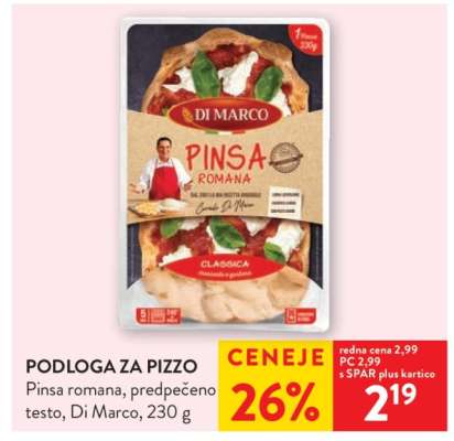 Podloga za pizzo