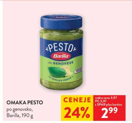 Omaka Pesto po Genovsko, Barilla, 190 g