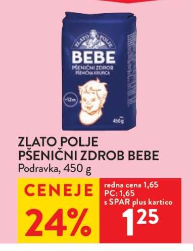 Zlato Polje Pšenični Zdrob Bebe