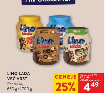 LINO LADA VEČ VRST