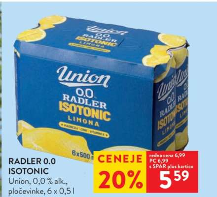 RADLER 0.0 % ISOTONIC