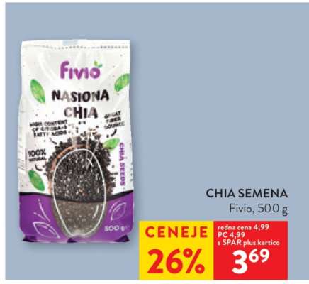 CHIA SEMENA Fivio, 500 g