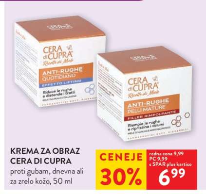KREMA ZA OBRAZ CERA DI CUPRA