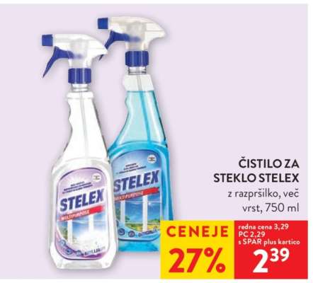 Čistilo za steklo Stelex