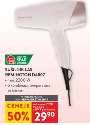 Sušilnik las Remington D4807