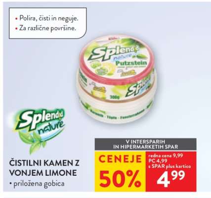 Čistilni kamen z vonjem limone