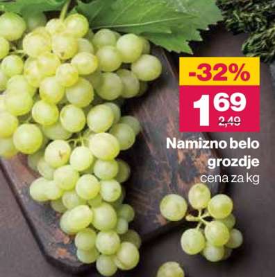 Namizno belo grozdje