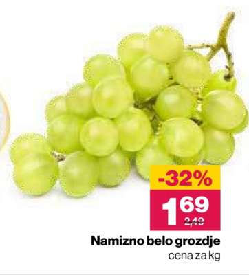 Namizno belo grozdje
