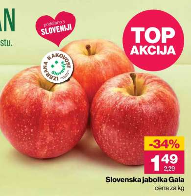 Slovenska jabolka Gala