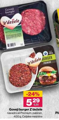 Goveji Burger Z'Dežele