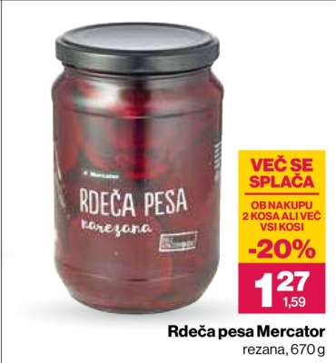Rdeča pesa Mercator