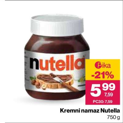 Kremni namaz Nutella
