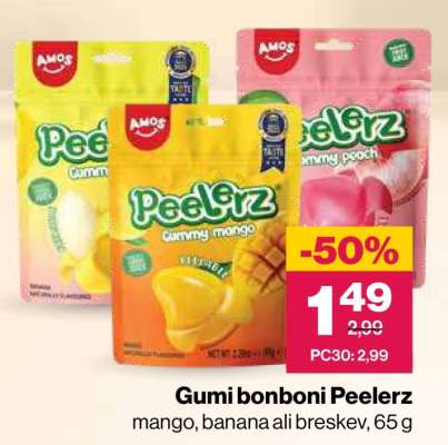 Gumi bonboni Peelerz