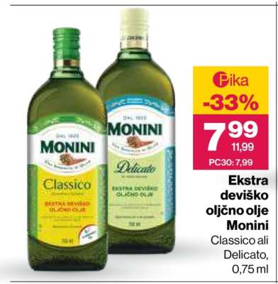 EKSTRA DEVIŠKO OLJČNO OLJE MONINI