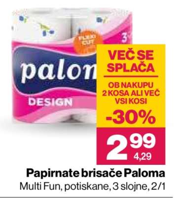 PAPIRNATE BRISAČE PALOMA